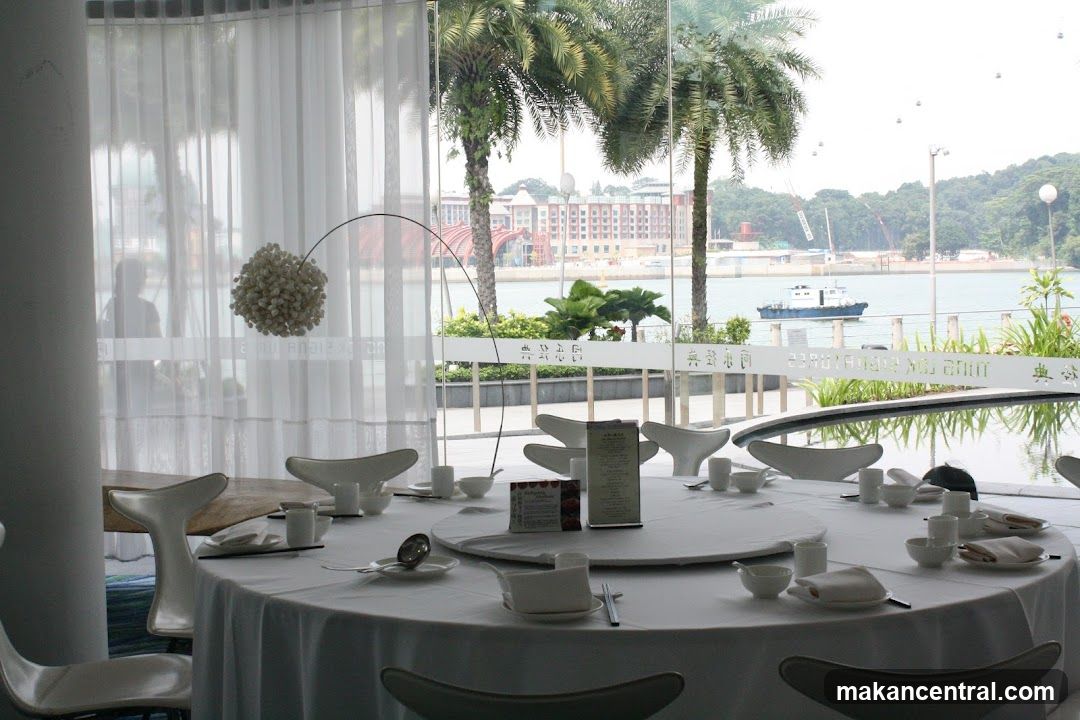 Restaurant Dining Room with Water View