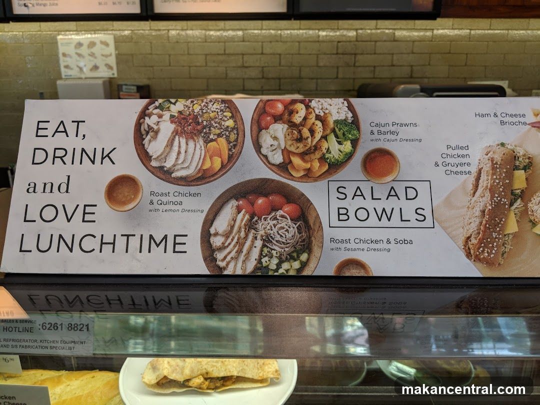Lunchtime Salad Bowls Menu