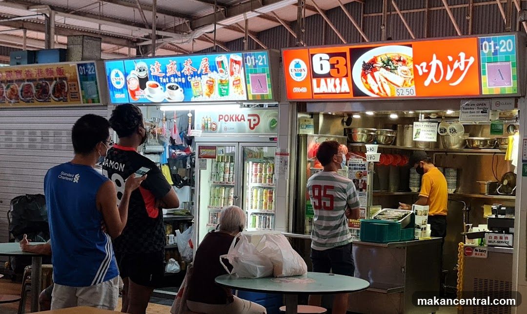 Food stalls in a market
