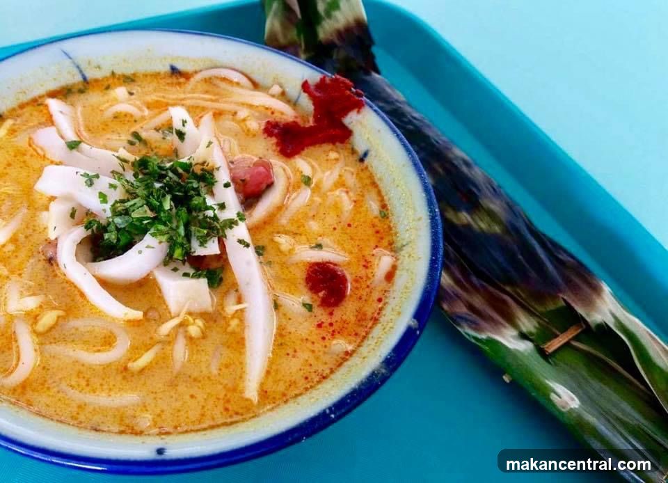 Laksa with Otak-Otak