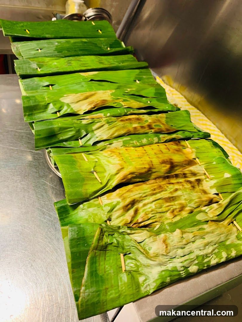 Food Wrapped in Banana Leaves