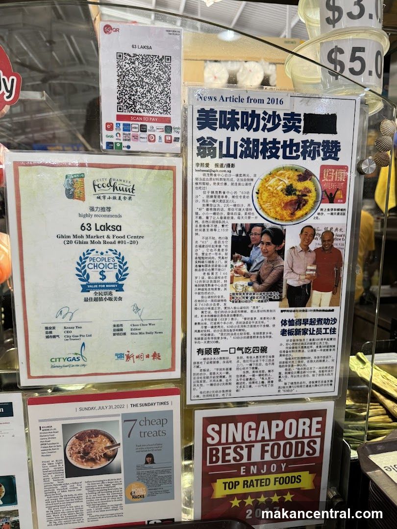 Food Stall Advertisements and News Clippings
