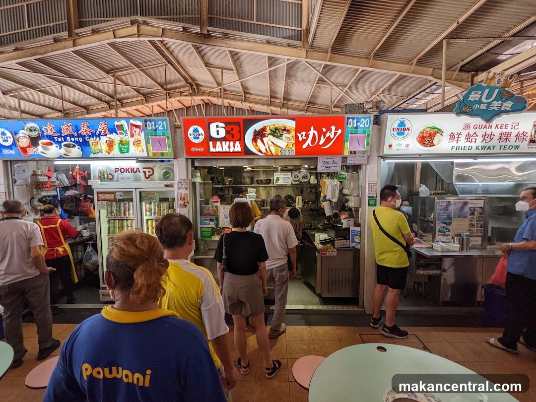 Food stalls in a hawker center