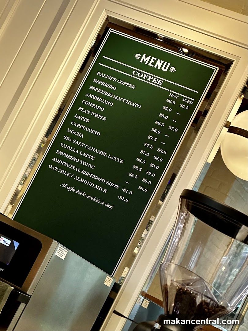 Coffee Menu