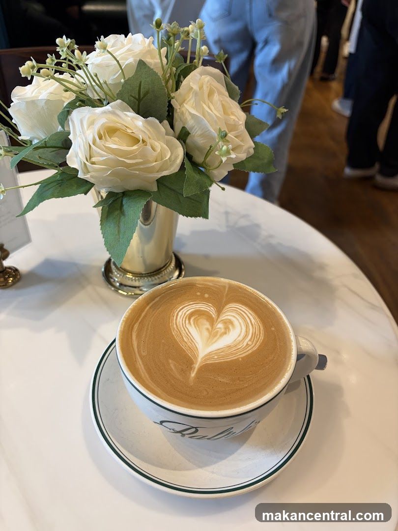 Latte with Heart Art