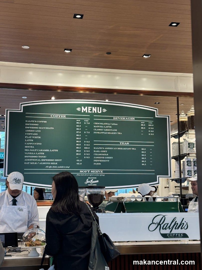 Ralph's Coffee Menu