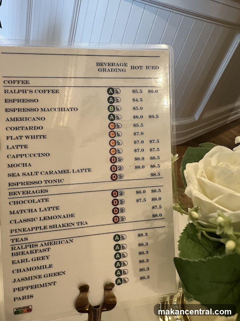 Beverage Menu