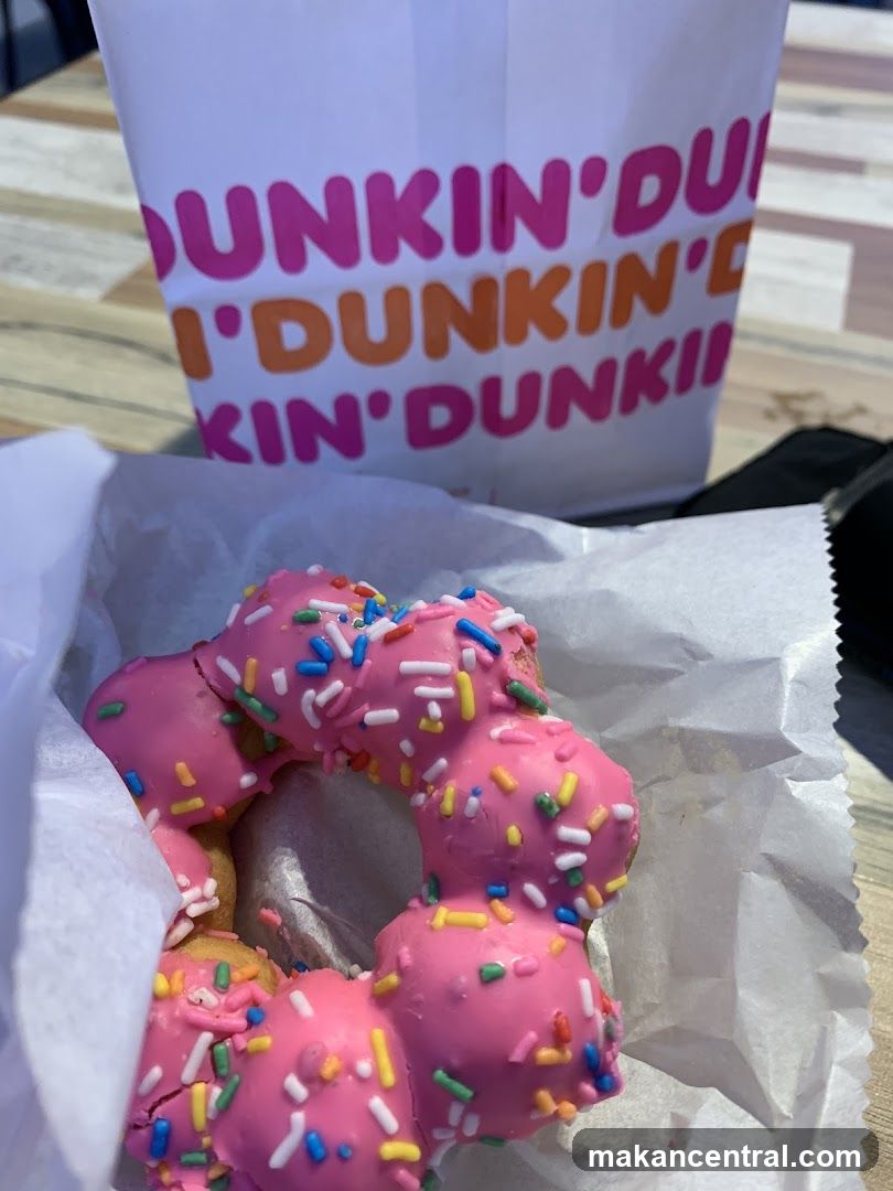 Dunkin' Donuts Bag and Donut
