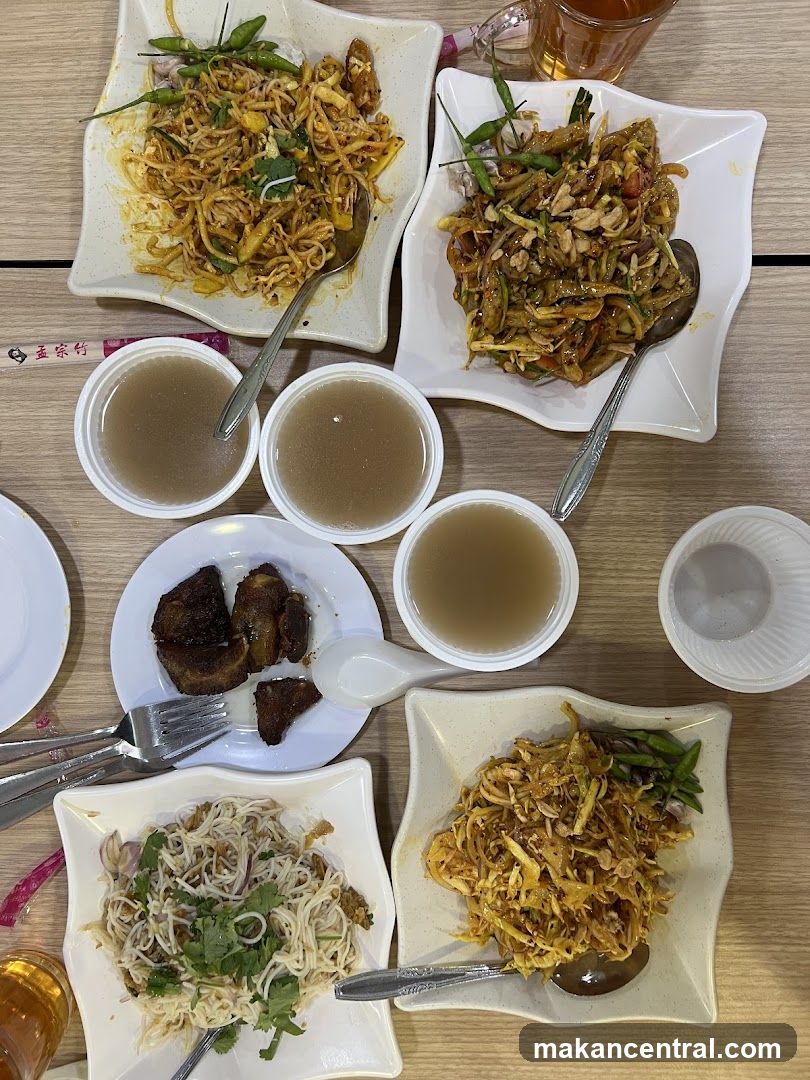 Dishes on a table