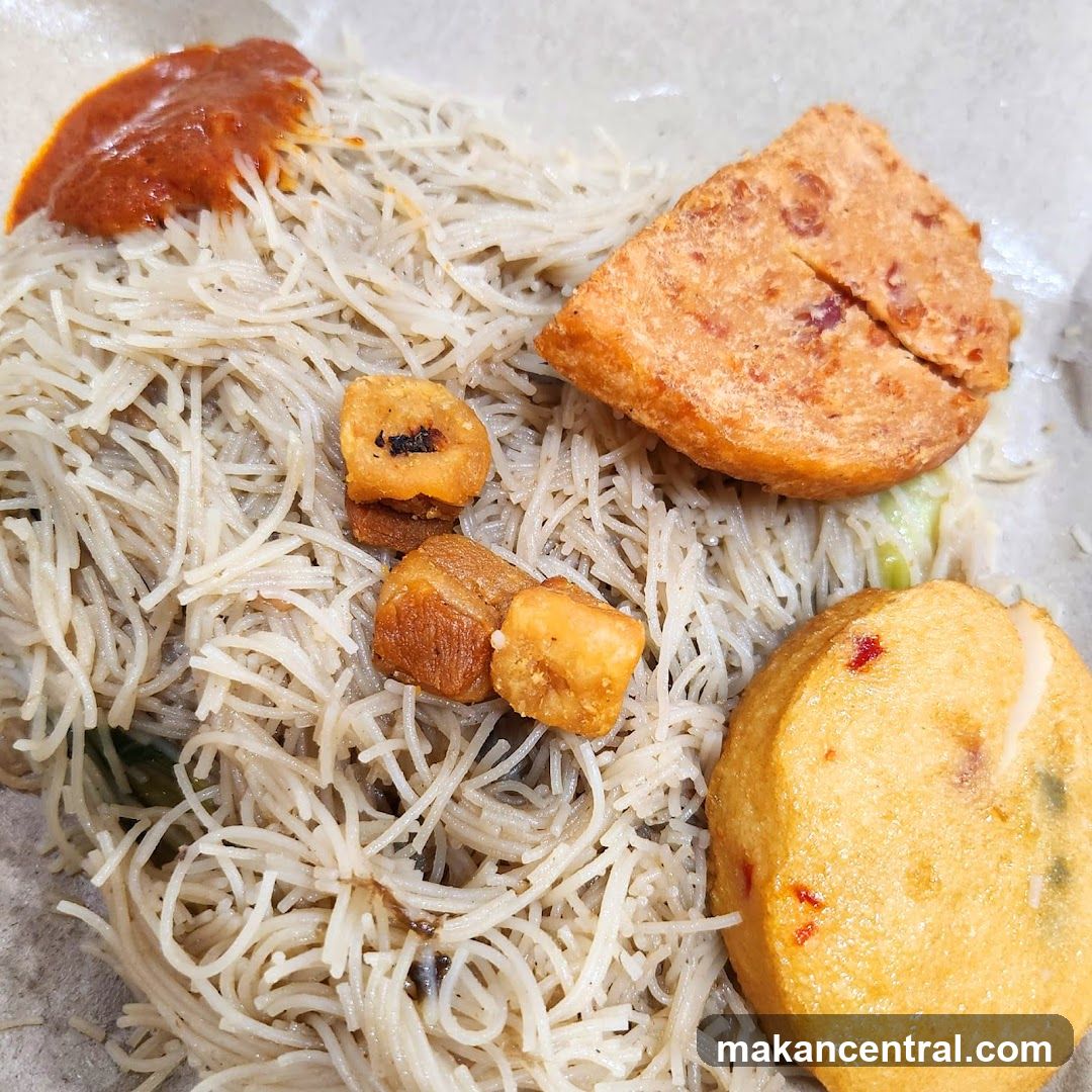 Noodles with Fried Items