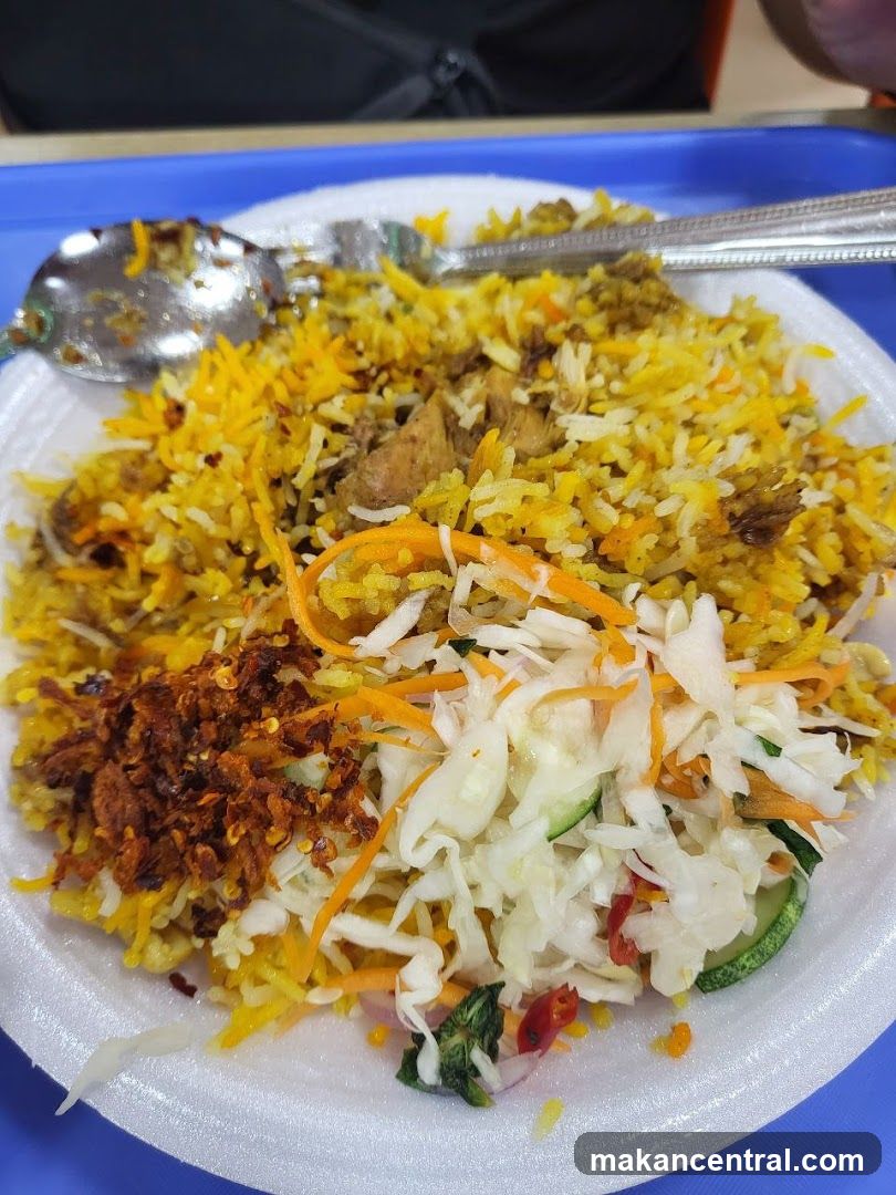 Chicken Biryani with Salad
