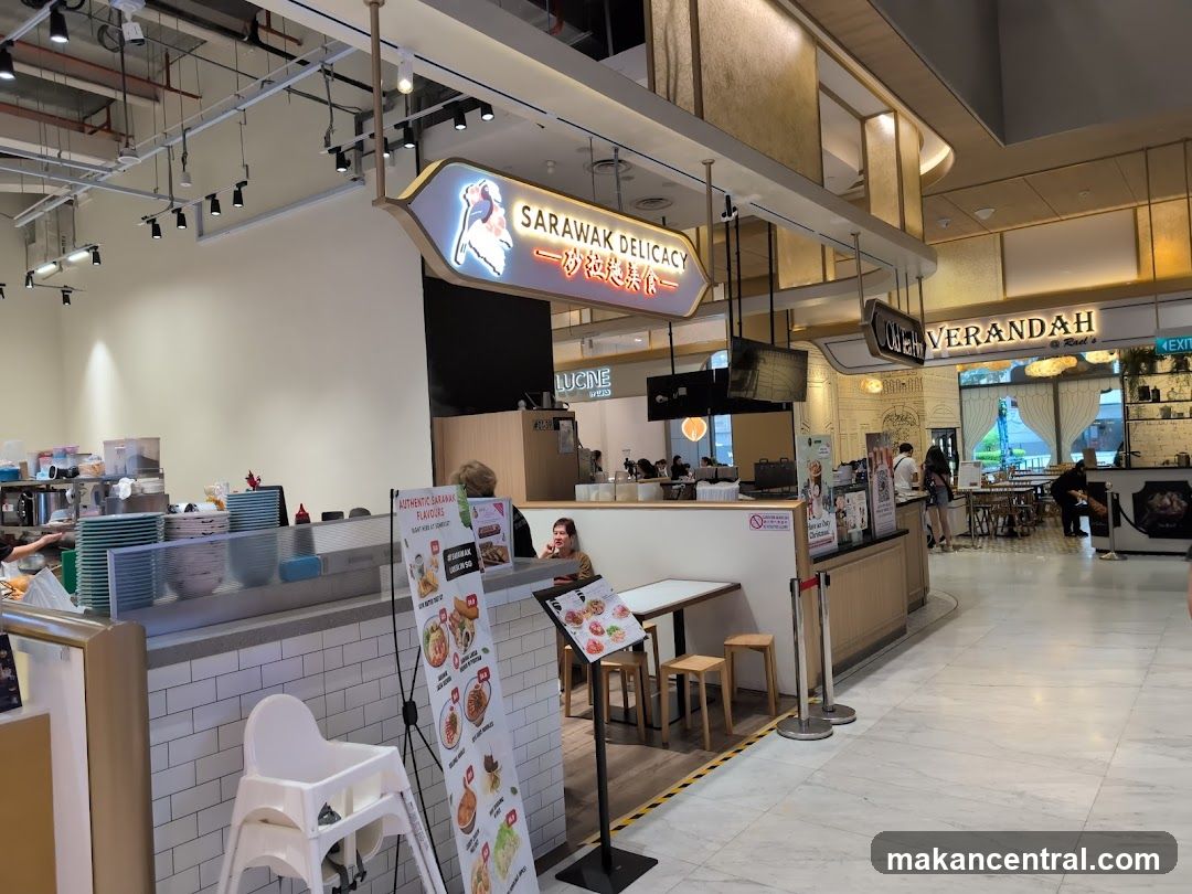 Food court with various eateries