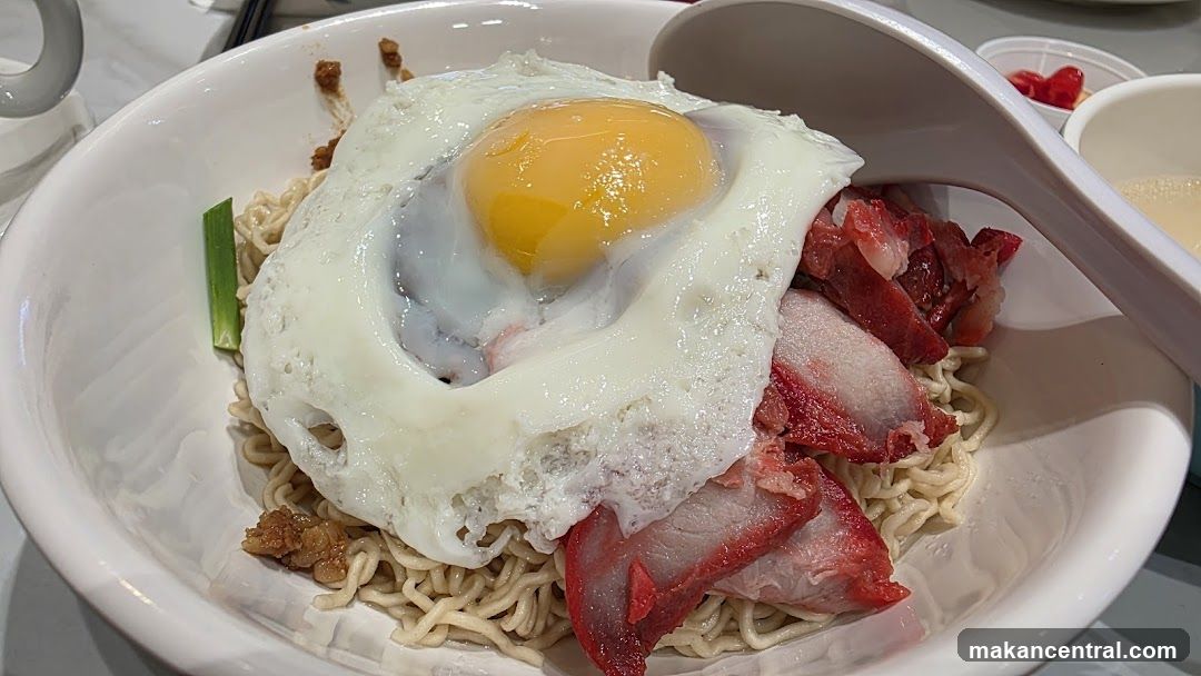 Noodles with Fried Egg and Char Siu