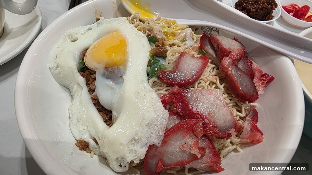 Noodles with Char Siu and Fried Egg