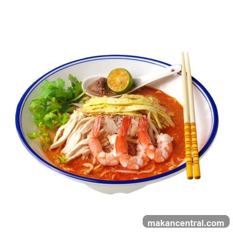Laksa with Shrimp and Chicken