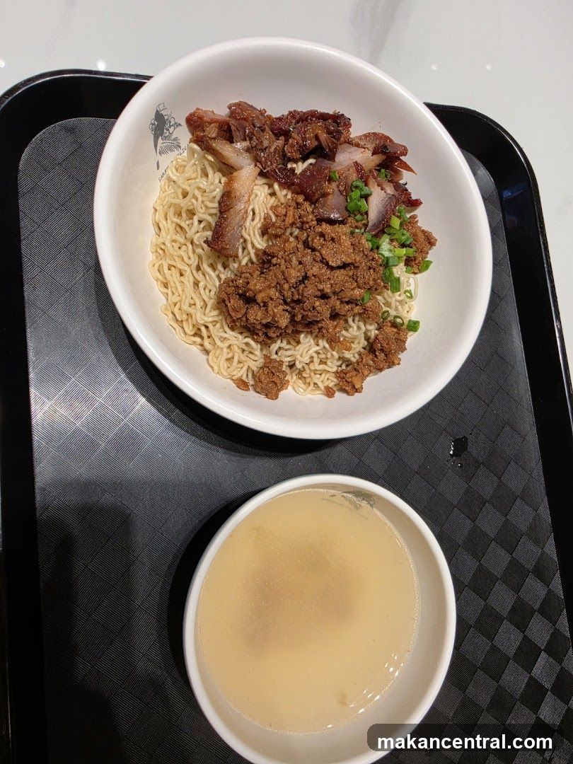 Noodles with Char Siu and Minced Meat