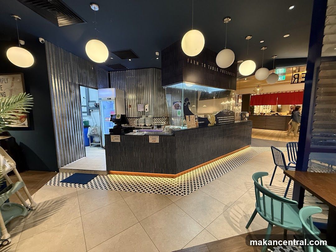 Restaurant Interior with Counter