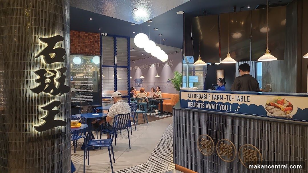 Restaurant Interior with Seating and Counter
