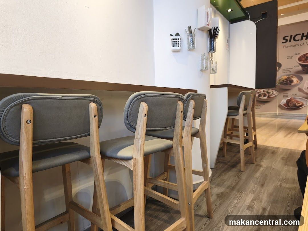 Restaurant Interior with Bar Seating