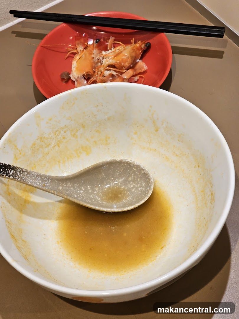 Leftover Shrimp and Broth