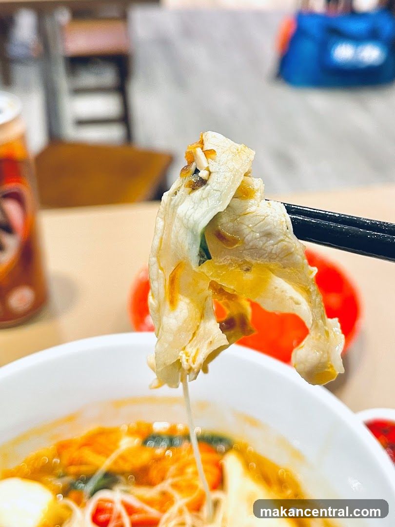 Close-up of Food Being Eaten