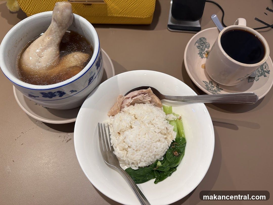Chicken Rice and Coffee