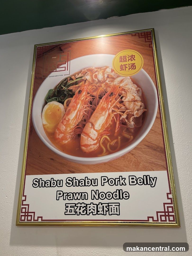 Shabu Shabu Pork Belly Prawn Noodle