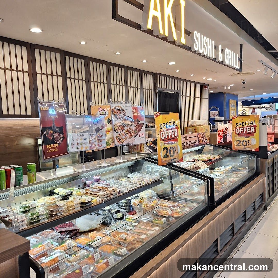 Sushi and Grill Display