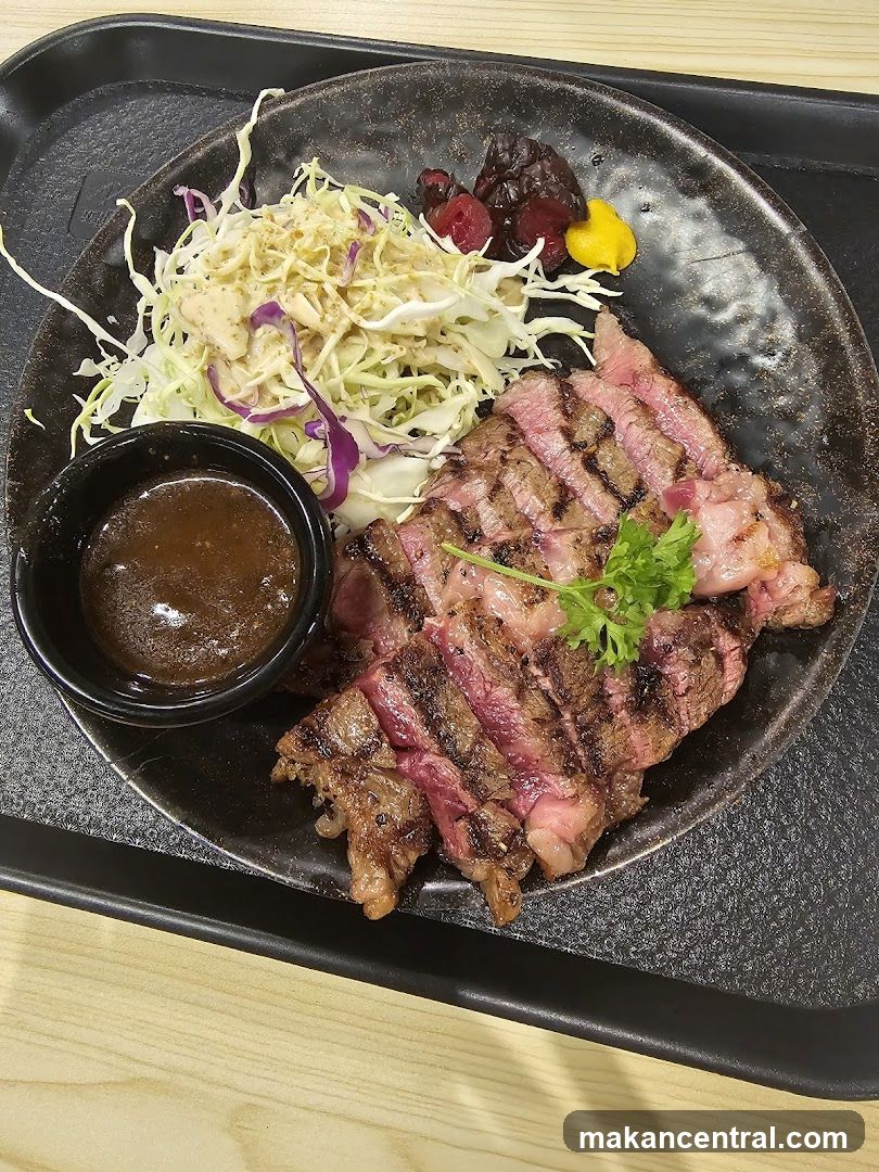 Grilled Steak with Salad