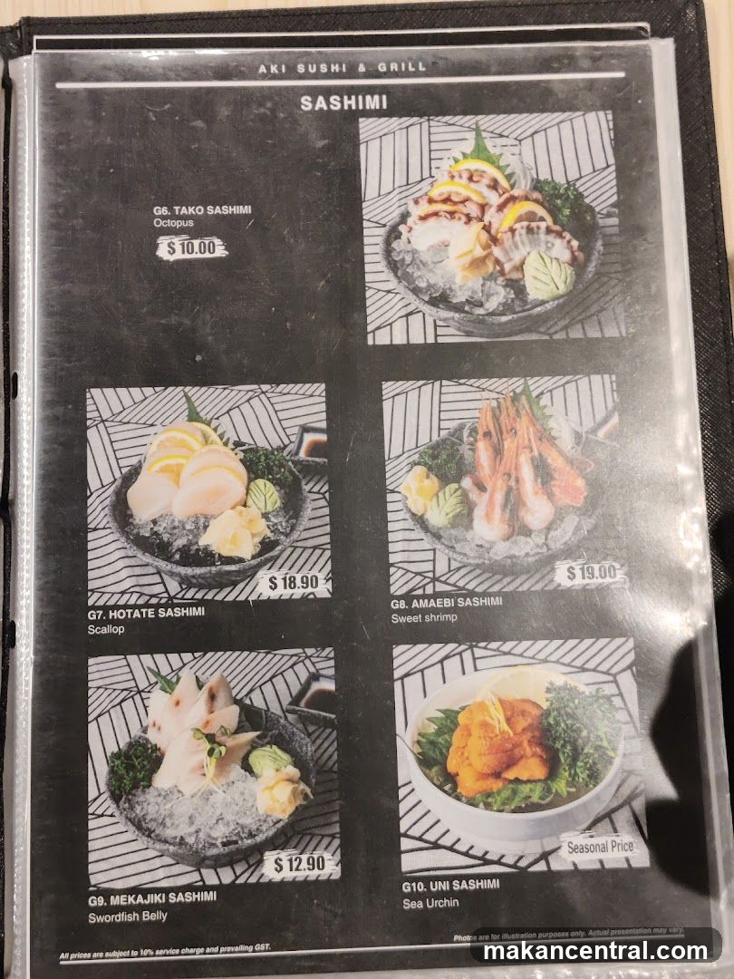 AKI SUSHI & GRILL SASHIMI