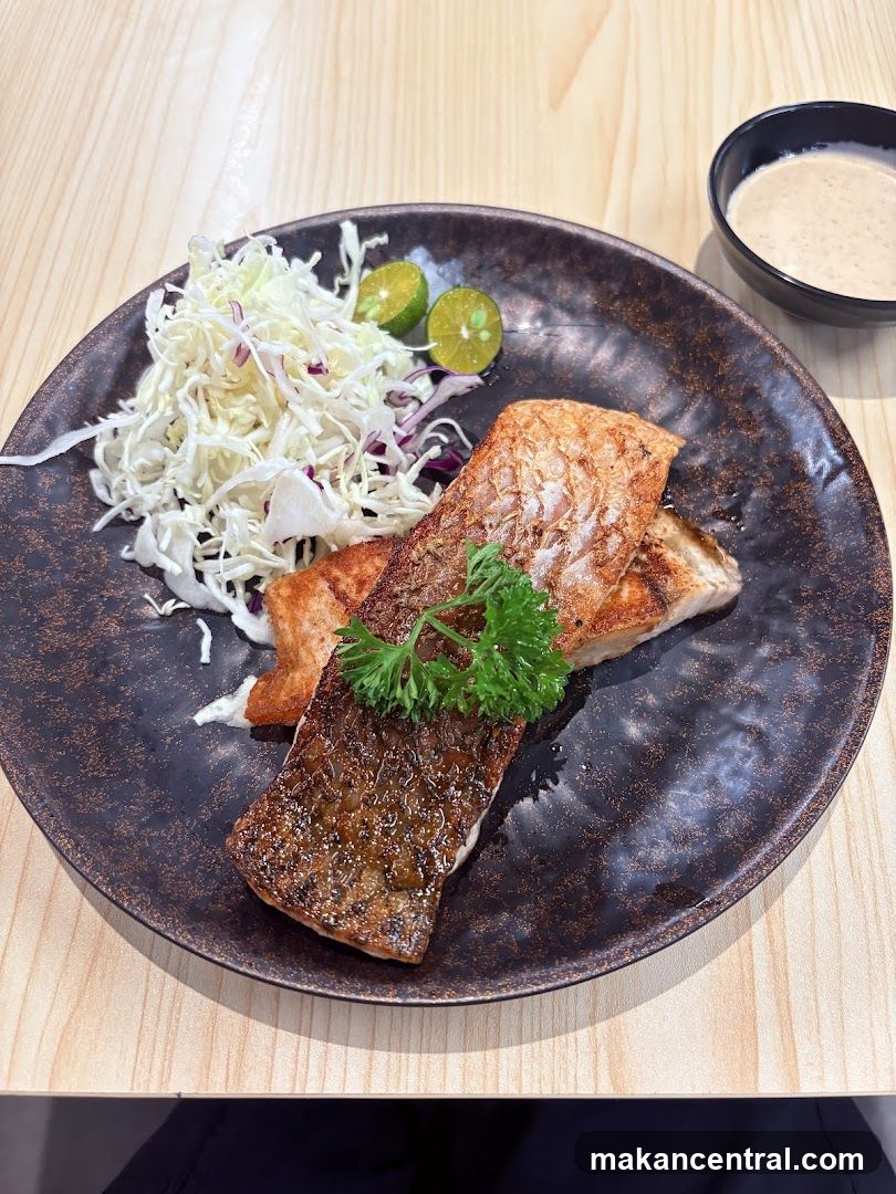 Grilled Fish with Salad