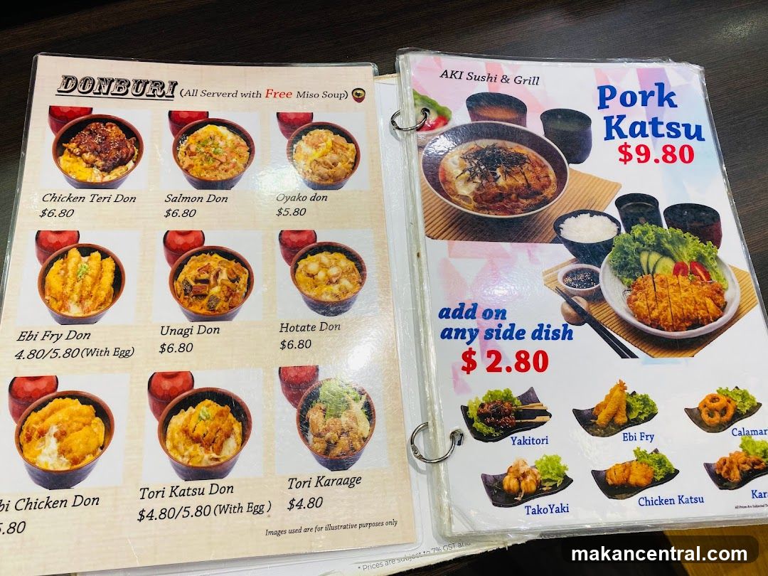 AKI Sushi & Grill Menu