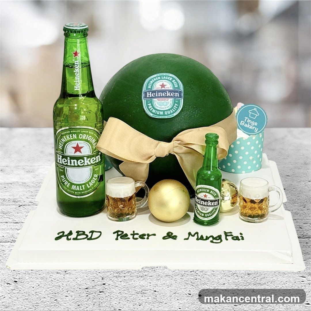 Heineken Themed Cake