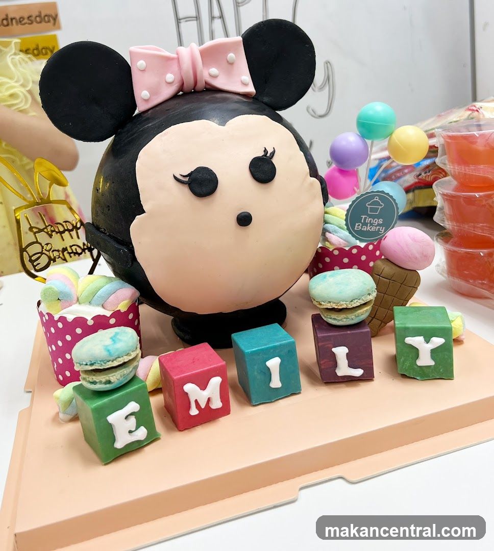 Minnie Mouse Themed Birthday Cake