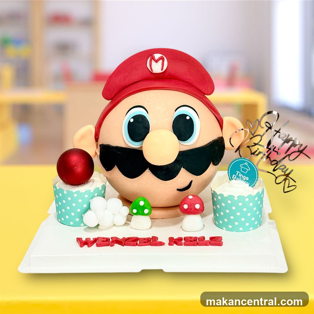 Mario-themed Birthday Cake