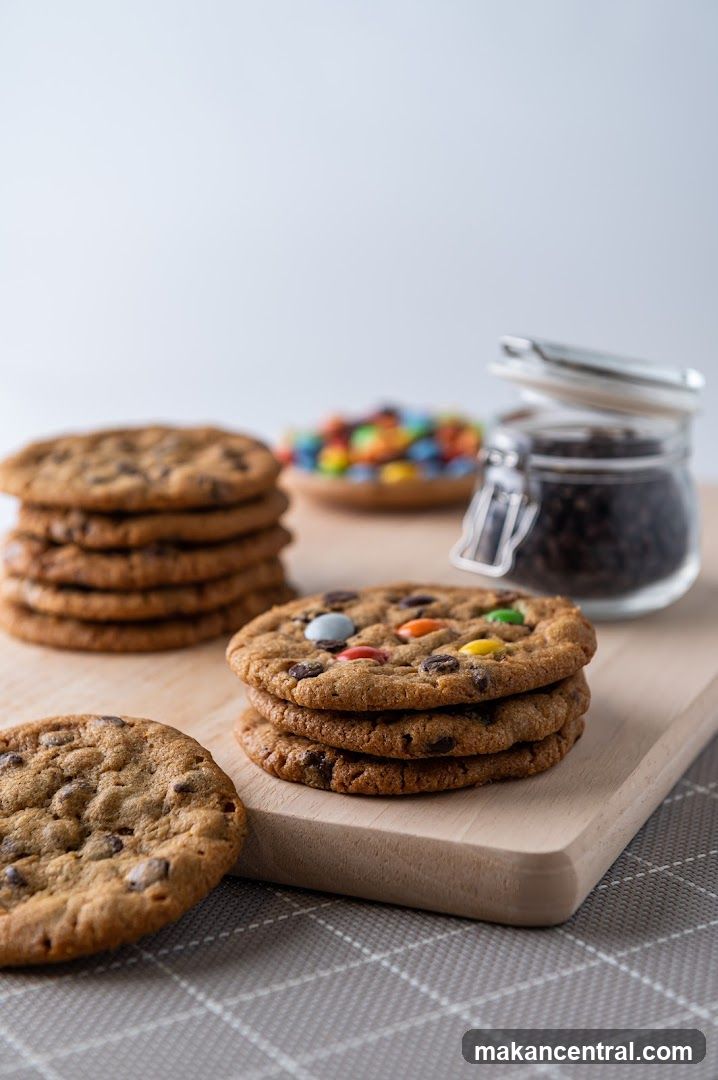 Chocolate Chip Cookies with M&Ms