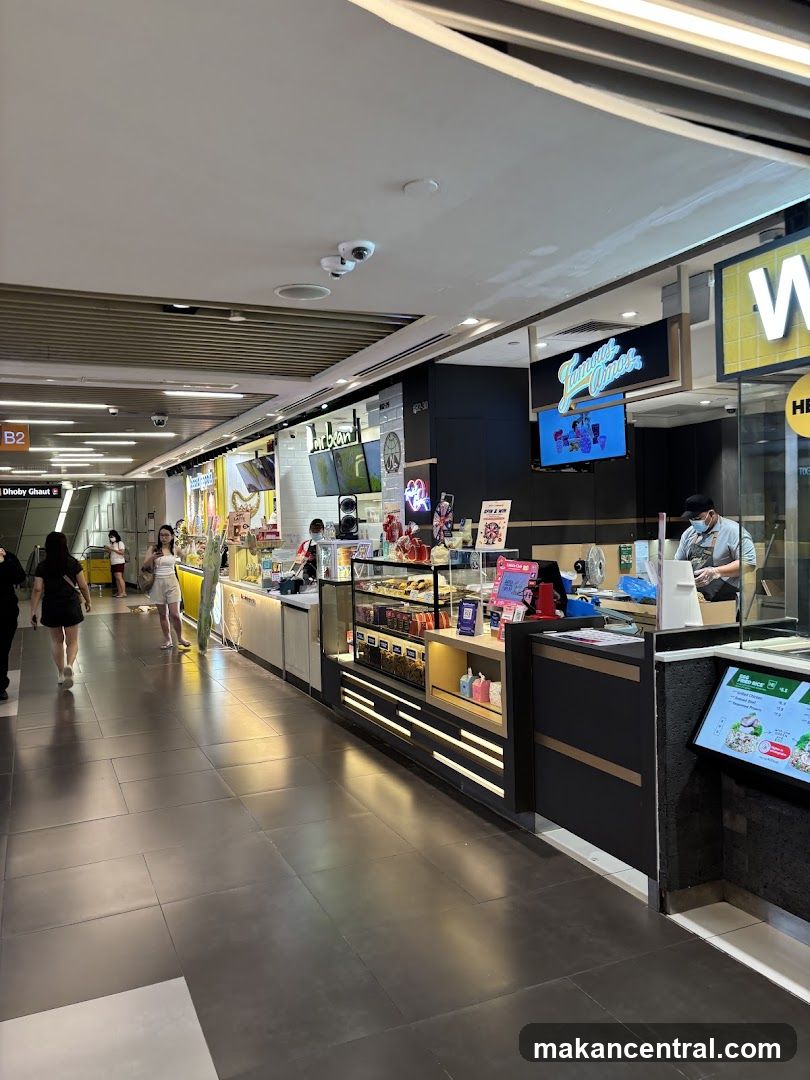 Food stalls in a mall