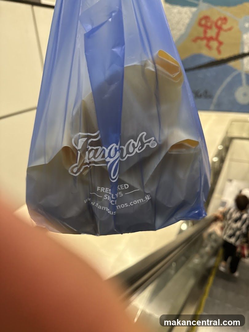 Bag of food from Famous Amos