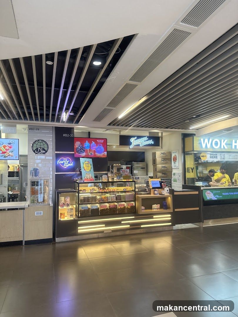 Food stalls in a mall