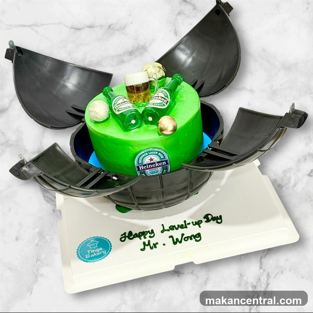 Heineken Themed Cake