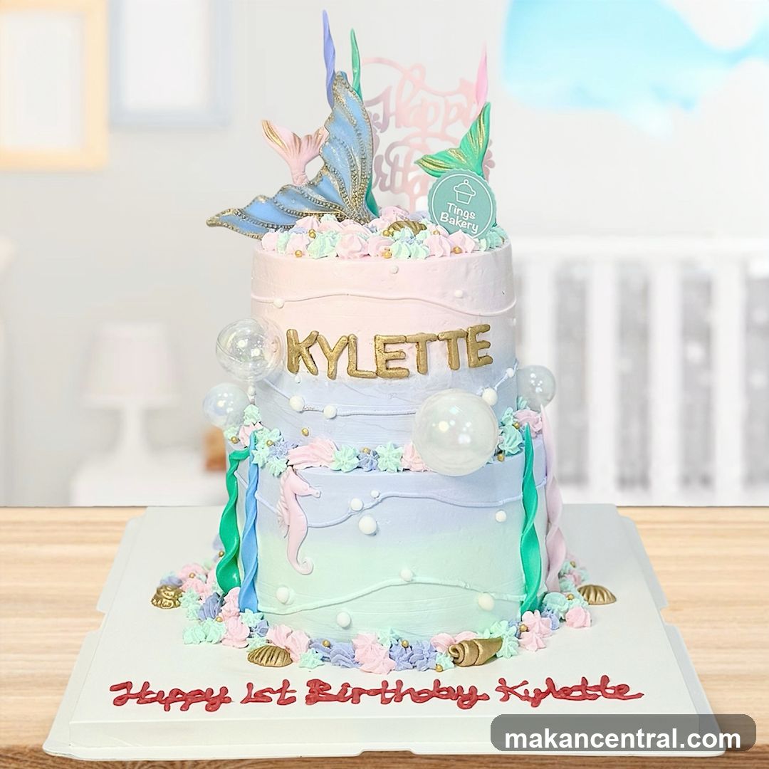 Mermaid-themed Birthday Cake