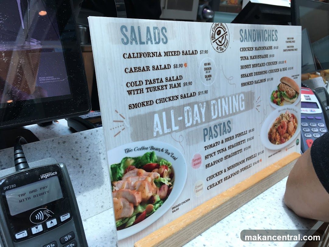 The Coffee Bean & Tea Leaf Menu