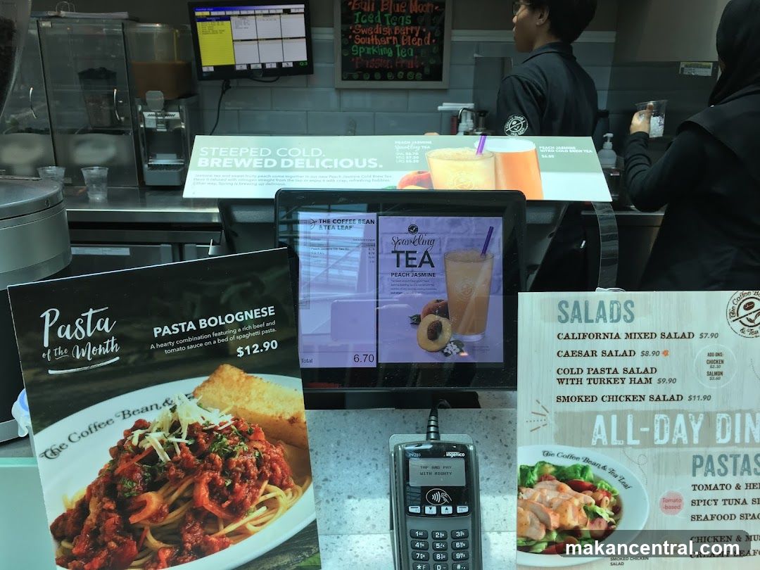 The Coffee Bean & Tea Leaf Menu and Display