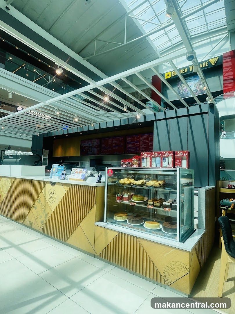 Cafe Counter with Pastries and Cakes