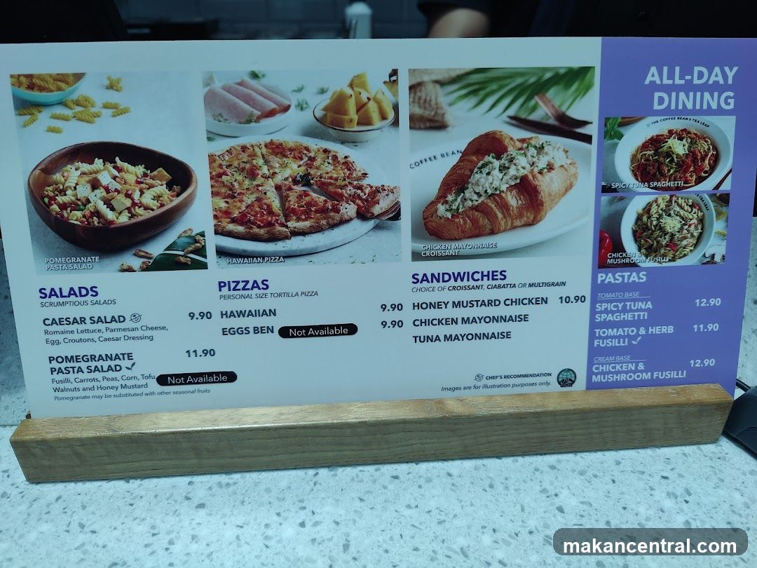 All-Day Dining Menu