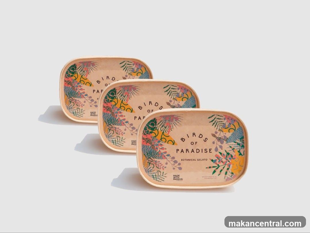 Birds of Paradise Botanical Gelato Packaging