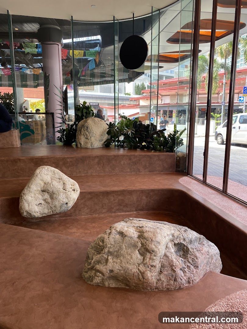 Interior with Rocks and Plants