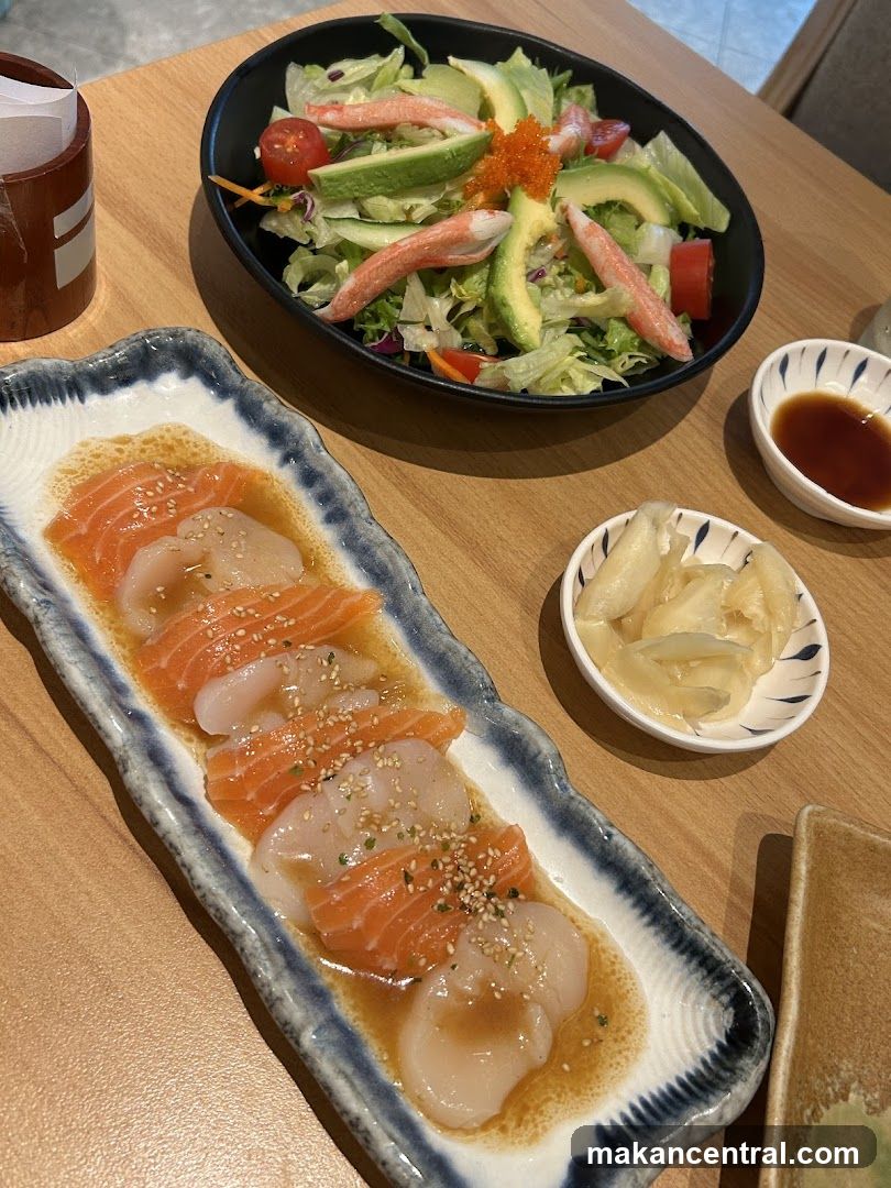Sashimi and Salad