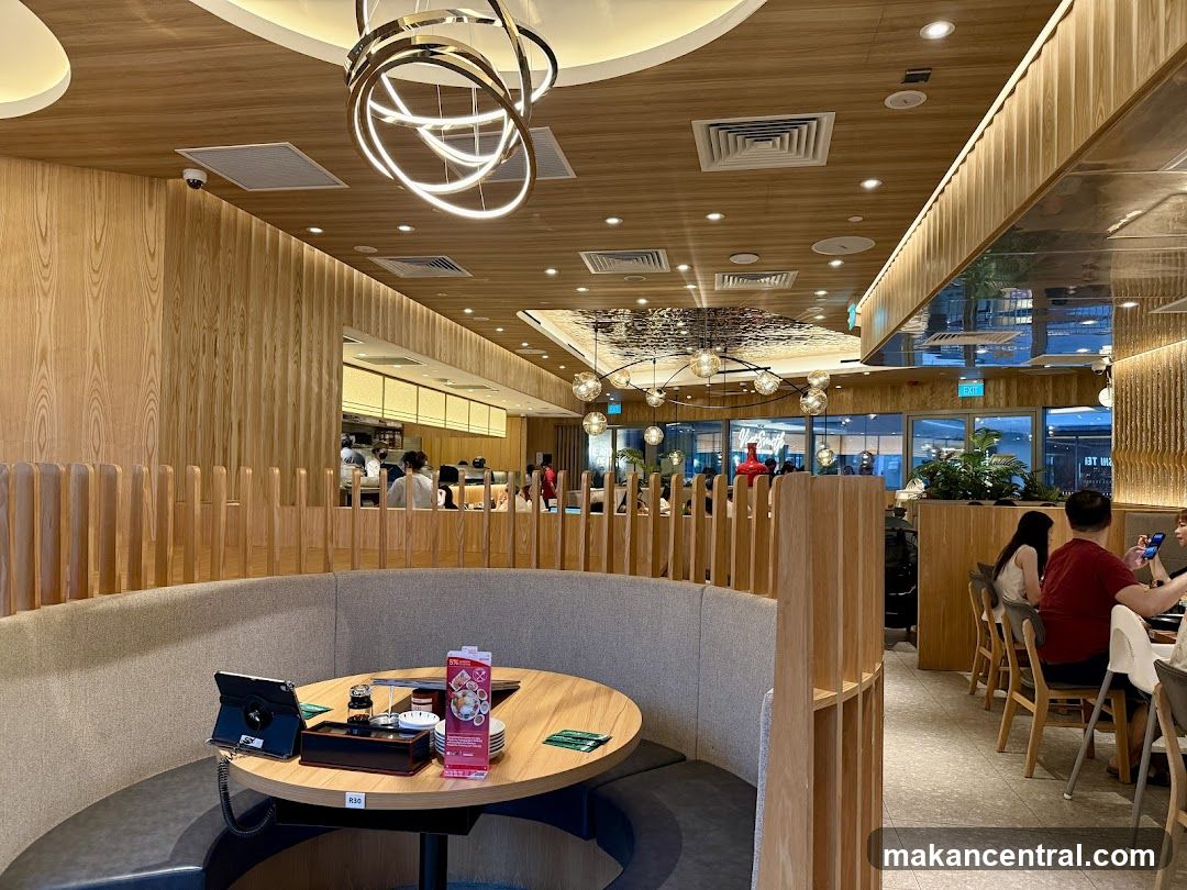 Restaurant Interior with Booth Seating