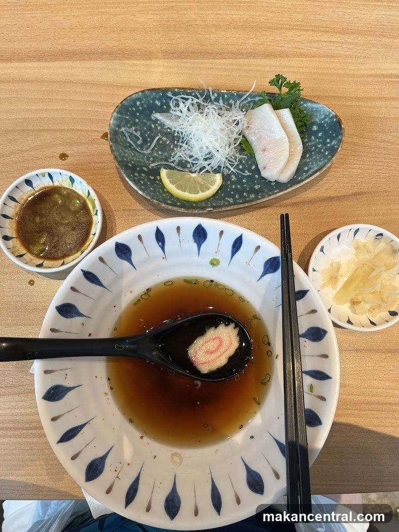 Sashimi and Ramen Dish